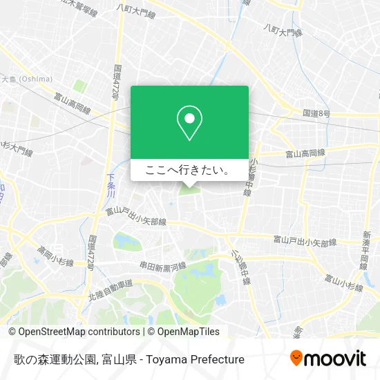 歌の森運動公園地図