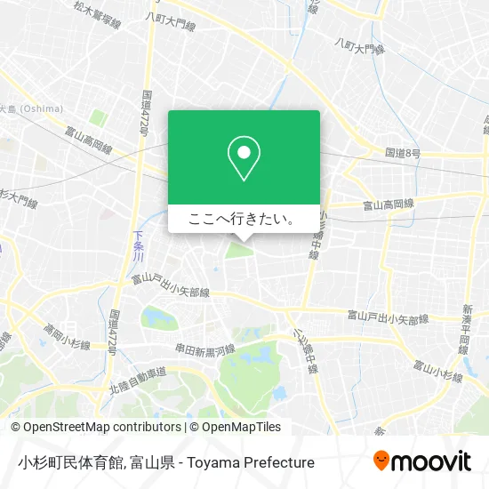 小杉町民体育館地図