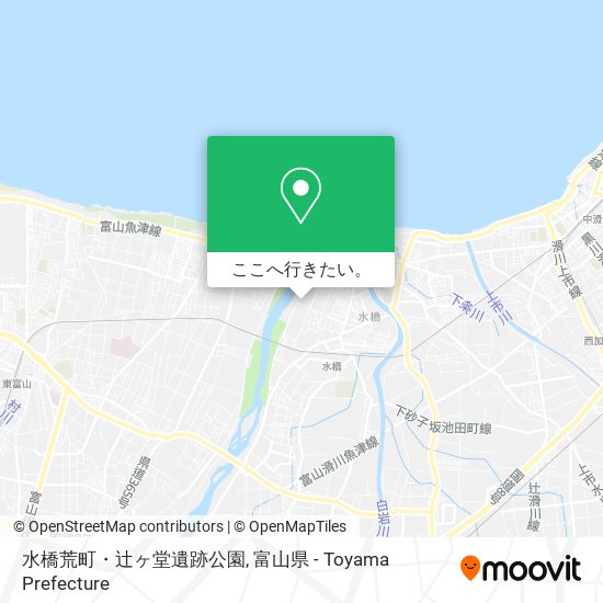 水橋荒町・辻ヶ堂遺跡公園地図