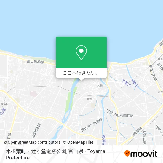 水橋荒町・辻ヶ堂遺跡公園地図