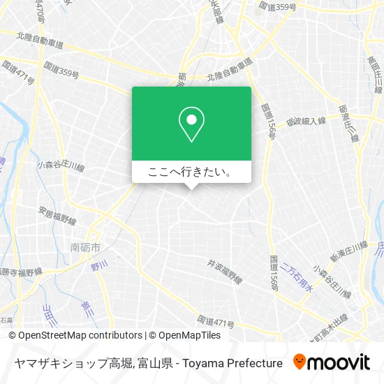 ヤマザキショップ高堀地図