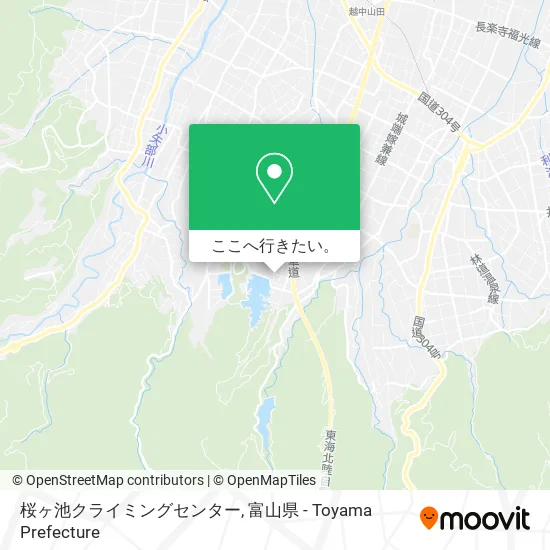 桜ヶ池クライミングセンター地図