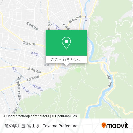 道の駅井波地図