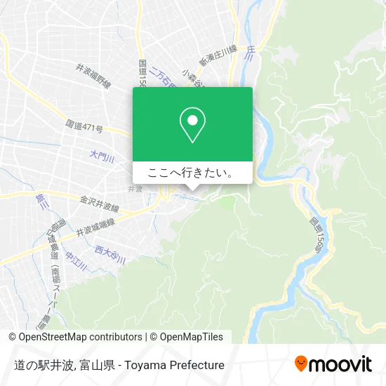道の駅井波地図