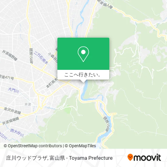 庄川ウッドプラザ地図