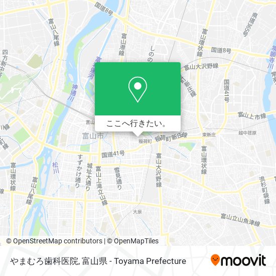 やまむろ歯科医院地図