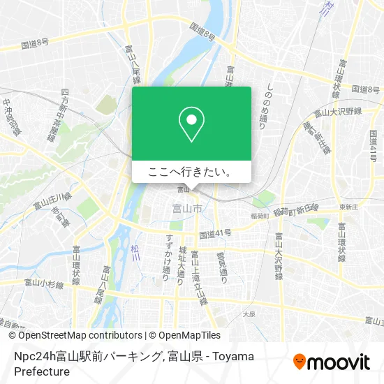Npc24h富山駅前パーキング地図