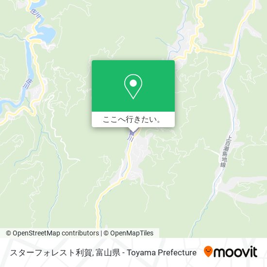 スターフォレスト利賀地図