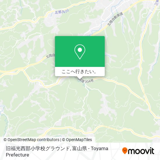 旧福光西部小学校グラウンド地図