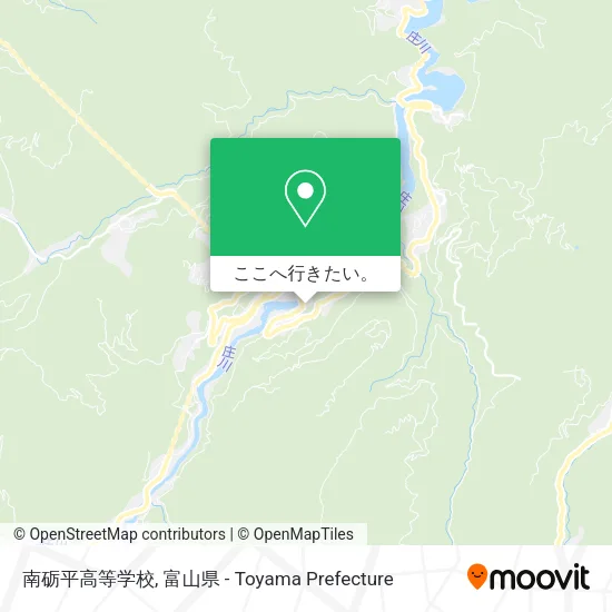南砺平高等学校地図