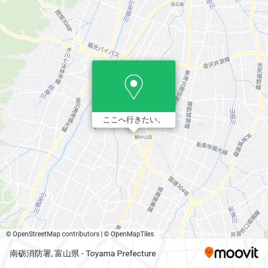 南砺消防署地図