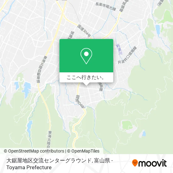 大鋸屋地区交流センターグラウンド地図