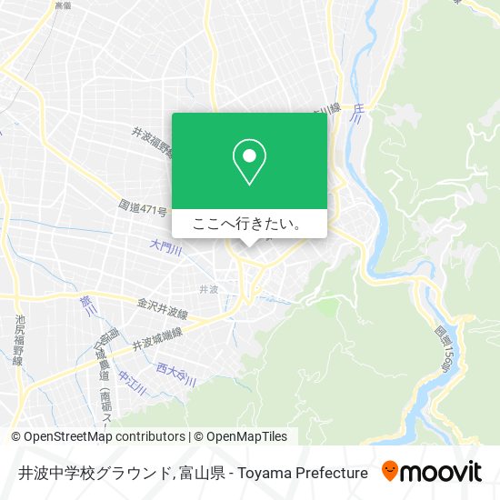 井波中学校グラウンド地図