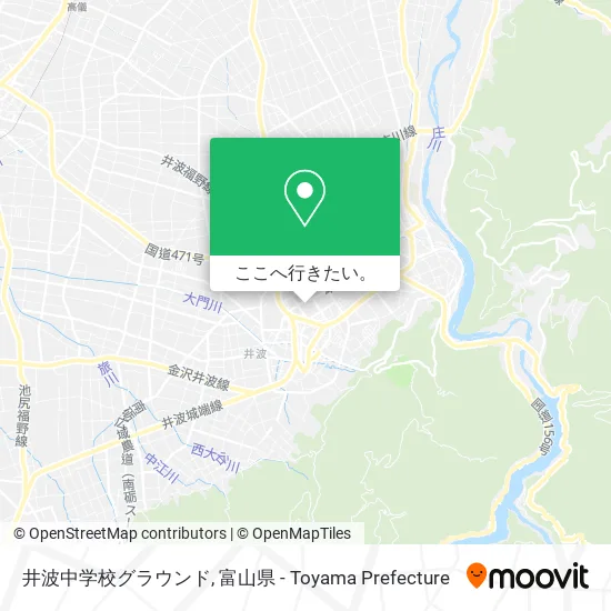 井波中学校グラウンド地図