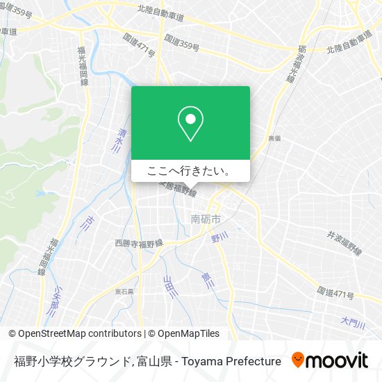 福野小学校グラウンド地図