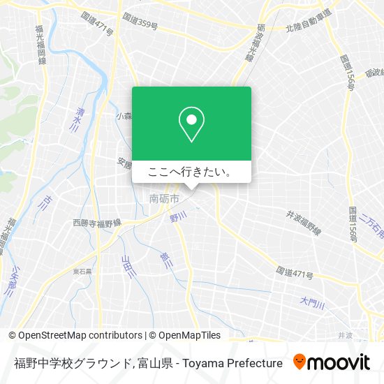 福野中学校グラウンド地図