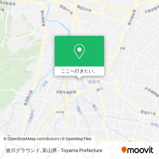 旅川グラウンド地図