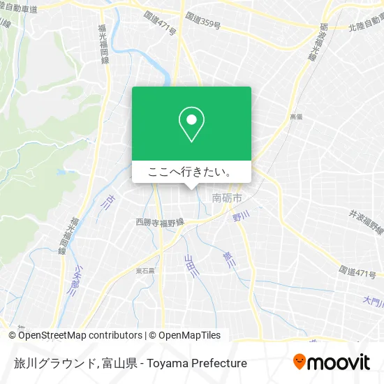 旅川グラウンド地図