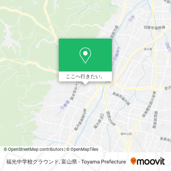 福光中学校グラウンド地図