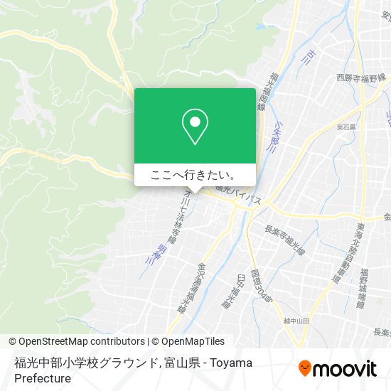 福光中部小学校グラウンド地図
