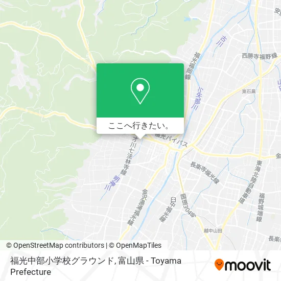 福光中部小学校グラウンド地図
