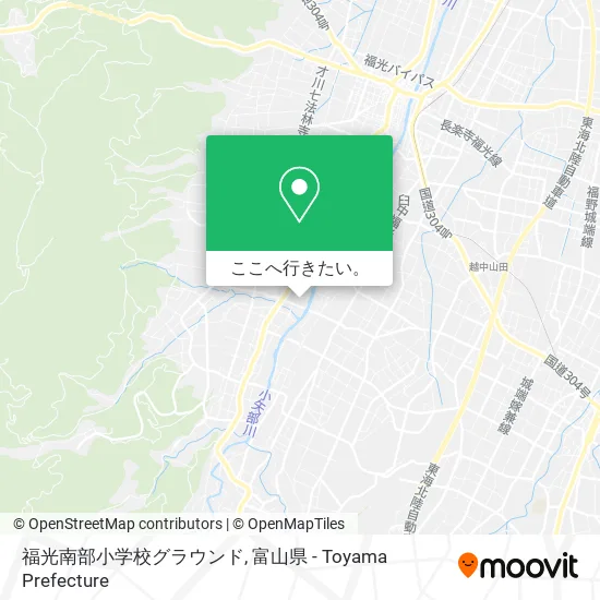 福光南部小学校グラウンド地図