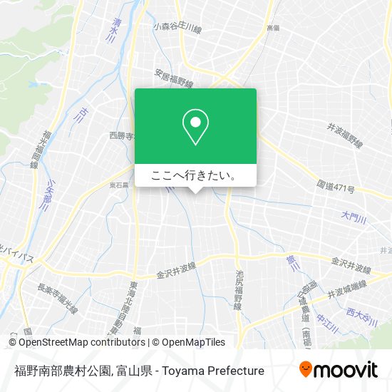 福野南部農村公園地図