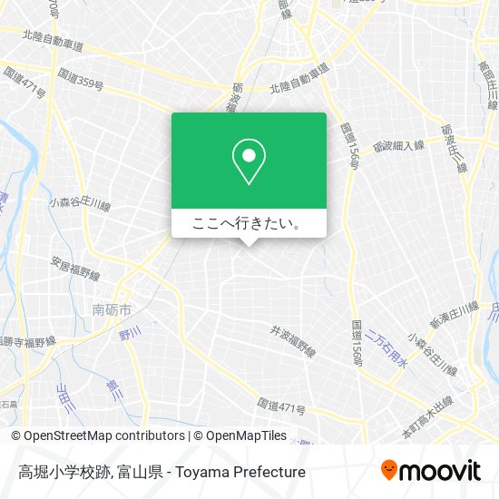 高堀小学校跡地図