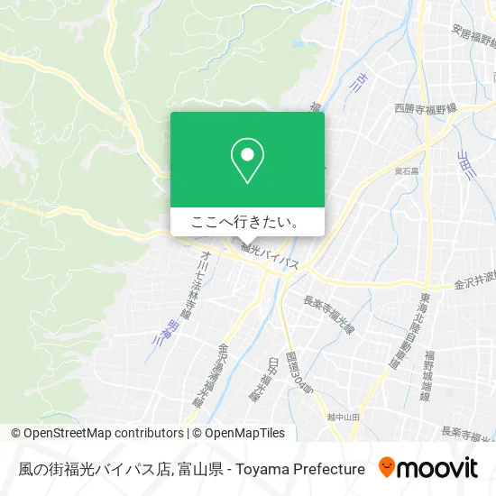 風の街福光バイパス店地図