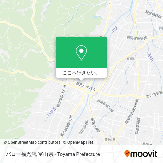 バロー福光店地図