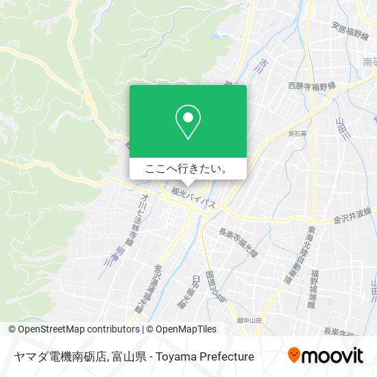 ヤマダ電機南砺店地図