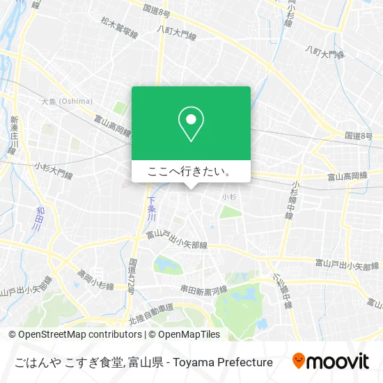 ごはんや こすぎ食堂地図