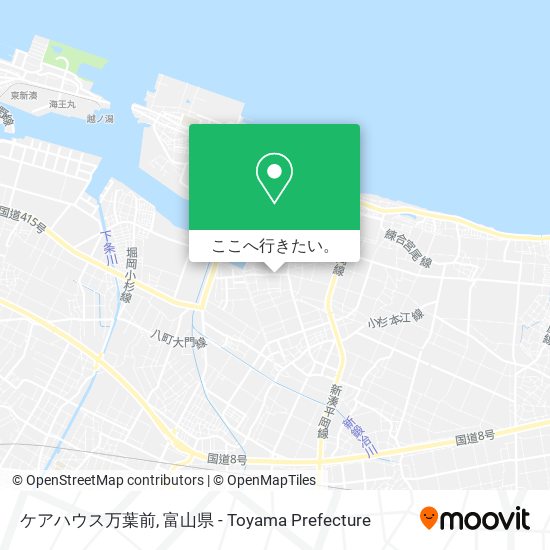 ケアハウス万葉前地図