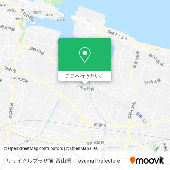 リサイクルプラザ前地図
