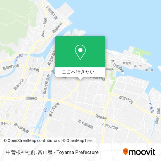 中曽根神社前地図