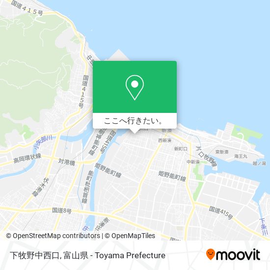 下牧野中西口地図