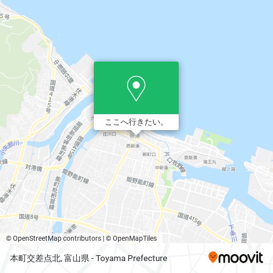 本町交差点北地図
