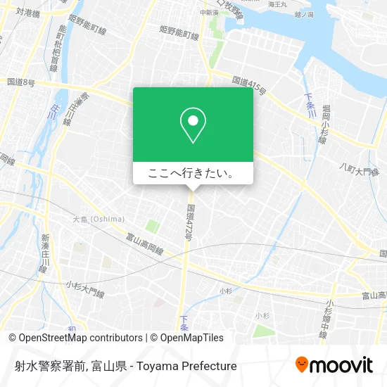 射水警察署前地図