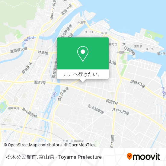 松木公民館前地図