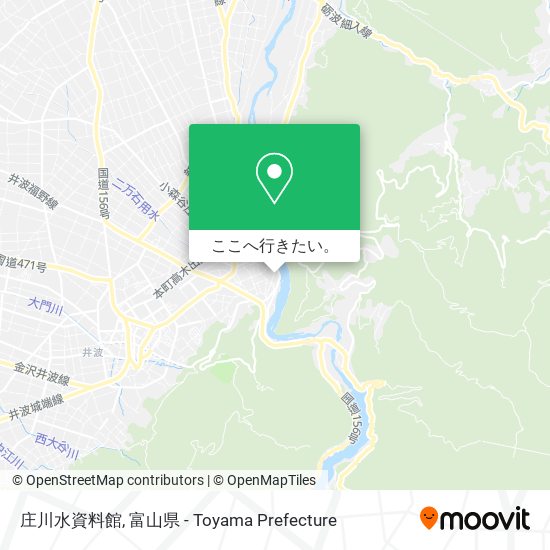 庄川水資料館地図