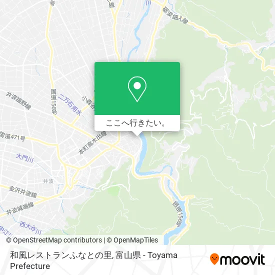 和風レストランふなとの里地図