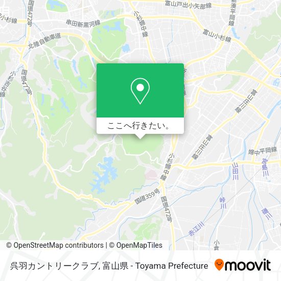 呉羽カントリークラブ地図