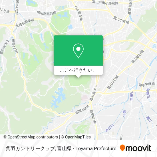 呉羽カントリークラブ地図