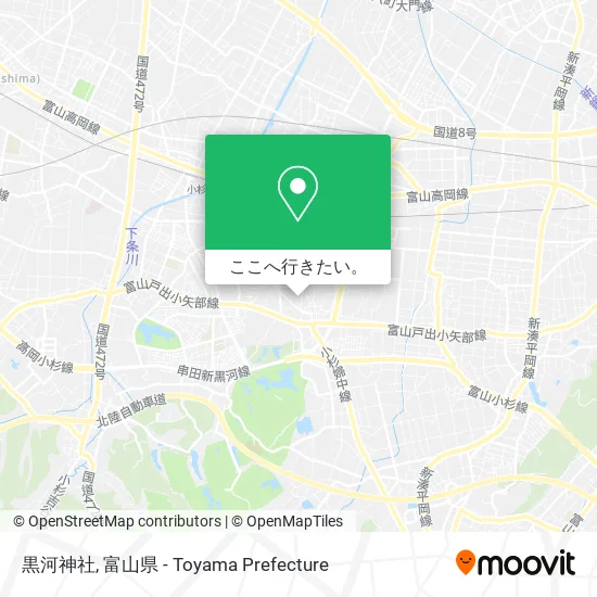 黒河神社地図