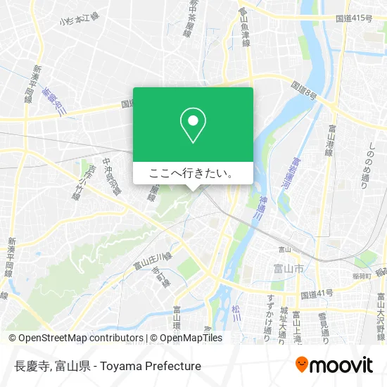 長慶寺地図
