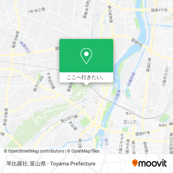 琴比羅社地図