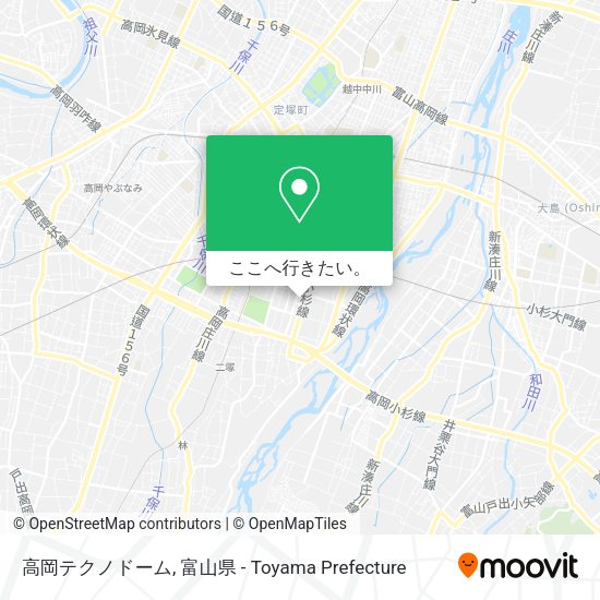高岡テクノドーム地図