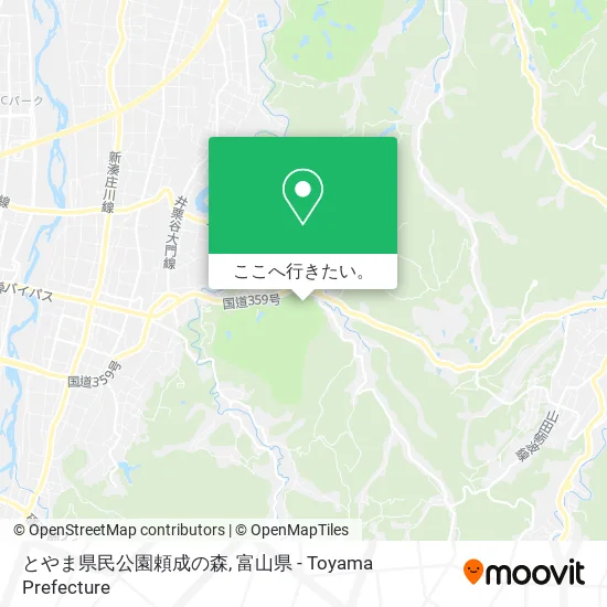 とやま県民公園頼成の森地図