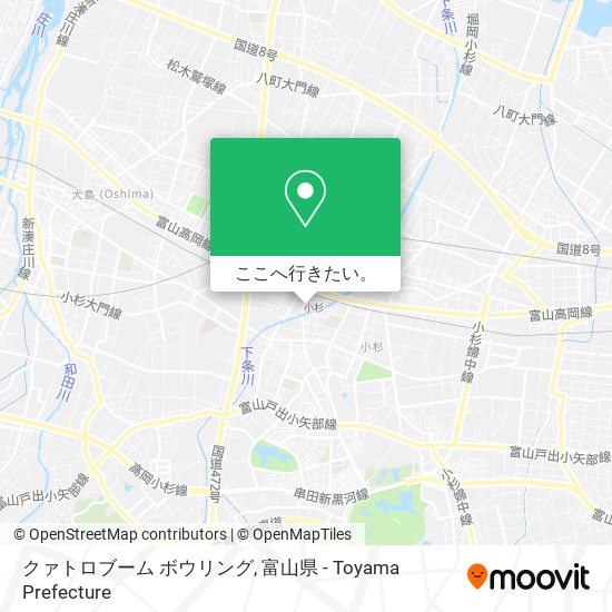 クァトロブーム ボウリング地図