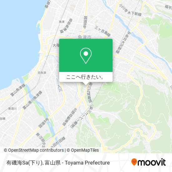 有磯海Sa(下り)地図